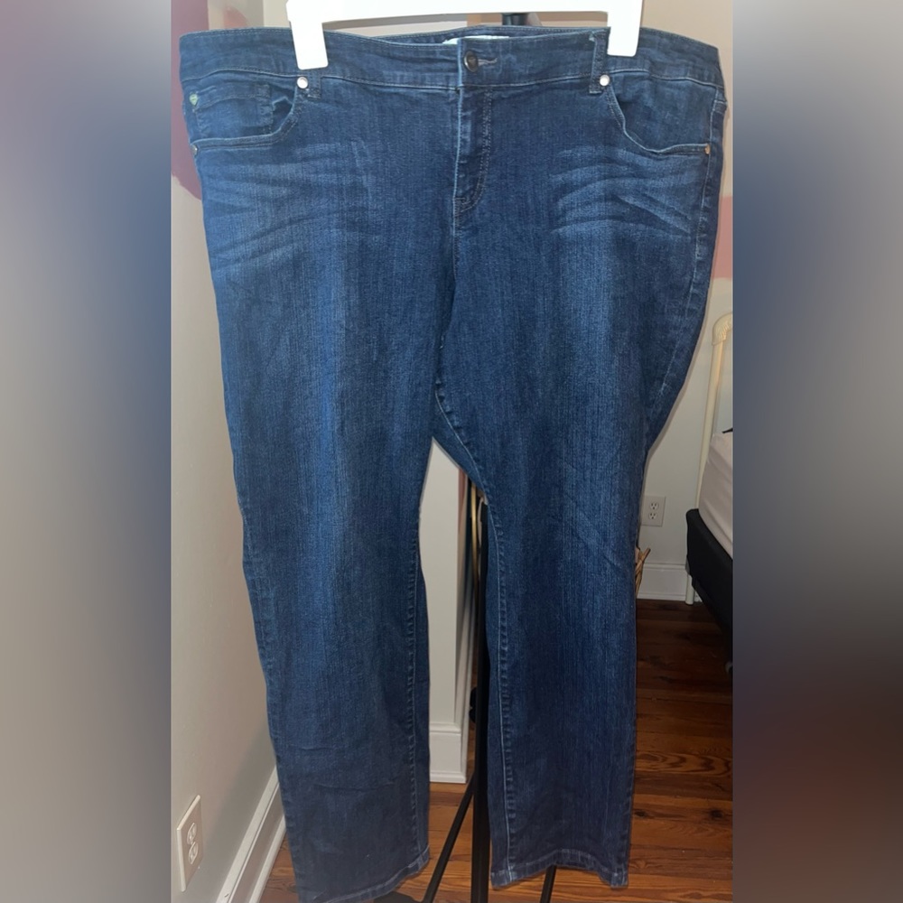 Torrid 24 Boyfriend jean, dark wash